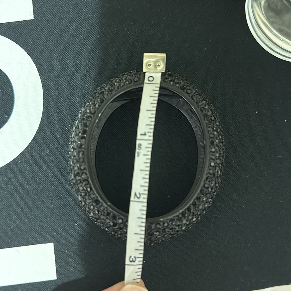 Black Rhinestone Bangle - Picture 6 of 6
